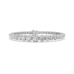 5CTW Round Shaped Lab Grown Diamond (F/VS) Graduating Tennis Bracelet in 14K Gold