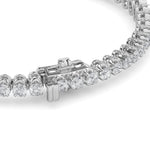5CTW Round Shaped Lab Grown Diamond (F/VS) Graduating Tennis Bracelet in 14K Gold