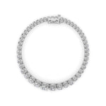 5CTW Round Shaped Lab Grown Diamond (F/VS) Graduating Tennis Bracelet in 14K Gold