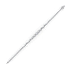 5CTW Round Shaped Lab Grown Diamond (F/VS) Graduating Tennis Bracelet in 14K Gold