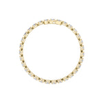 10.5CTW Oval Shaped Lab Grown Diamond (F/VS) Bracelet in 14K Gold