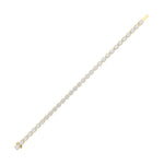 10.5CTW Oval Shaped Lab Grown Diamond (F/VS) Bracelet in 14K Gold