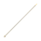 10.5CTW Oval Shaped Lab Grown Diamond (F/VS) Bracelet in 14K Gold