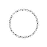 11CTW Oval Shaped Lab Grown Diamond (F/VS) Bracelet in 14K Gold