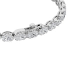 5.5CTW Oval Shaped Lab Grown Diamond (F/VS) Tennis Bracelet in 14K Gold