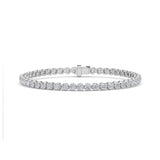 3CTW Round Shaped Lab Grown Diamond (F/VS) Tennis Bracelet in 14K Gold
