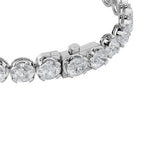 3CTW Round Shaped Lab Grown Diamond (F/VS) Tennis Bracelet in 14K Gold