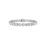 6CTW Round Shaped Lab Grown Diamond (F/VS)  Bracelet in 14K Gold