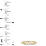 6CTW Round Shaped Lab Grown Diamond (F/VS)  Bracelet in 14K Gold