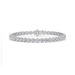 7CTW Round Shaped Lab Grown Diamond (F/VS)  Bracelet in 14K Gold