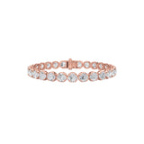 7CTW Round Shaped Lab Grown Diamond (F/VS)  Bracelet in 14K Gold