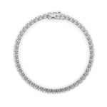 8CTW Round Shaped Lab Grown Diamond (F/VS)  Bracelet in 14K Gold