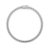 8CTW Round Shaped Lab Grown Diamond (F/VS)  Bracelet in 14K Gold