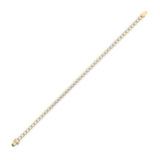 8CTW Round Shaped Lab Grown Diamond (F/VS)  Bracelet in 14K Gold