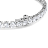 9CTW Round Shaped Lab Grown Diamond (F/VS) Tennis Bracelet in 14K Gold