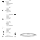 9CTW Round Shaped Lab Grown Diamond (F/VS) Tennis Bracelet in 14K Gold