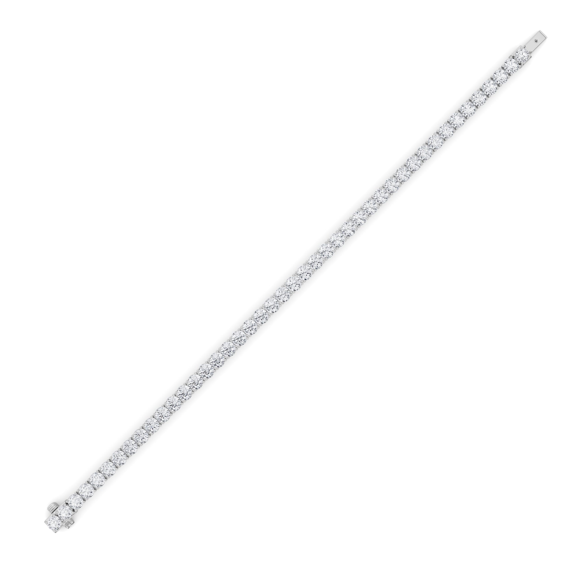 9.5CTW Round Shaped Lab Grown Diamond (F/VS) Bracelet in 14K Gold