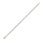 9.5CTW Round Shaped Lab Grown Diamond (F/VS) Bracelet in 14K Gold