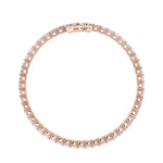 10CTW Emerald Shaped Lab Grown Diamond (F/VS) East West Line Bracelet in 14K Gold