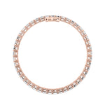 18.5CTW Emerald Shaped Lab Grown Diamond (F/VS) East West Line Bracelet in 14K Gold