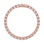 12.5CTW Oval Shaped Lab Grown Diamond (F/VS) East West Line Bracelet in 14K Gold