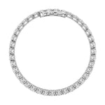 15CTW Oval Shaped Lab Grown Diamond (F/VS) East West Line Bracelet in 14K Gold