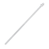 9CTW Oval Shaped Lab Grown Diamond (G/VS) East West Line Bracelet in 14K Gold