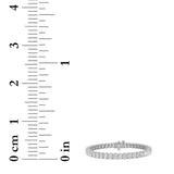 9CTW Oval Shaped Lab Grown Diamond (G/VS) East West Line Bracelet in 14K Gold