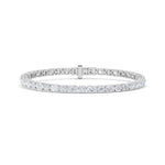 6.75CTW Oval Shaped Lab Grown Diamond (F/VS) Bracelet in 14K Gold