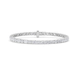 6.75CTW Oval Shaped Lab Grown Diamond (F/VS) Bracelet in 14K Gold