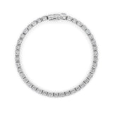 6.75CTW Oval Shaped Lab Grown Diamond (F/VS) Bracelet in 14K Gold