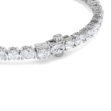 6.75CTW Oval Shaped Lab Grown Diamond (F/VS) Bracelet in 14K Gold
