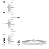 10CTW Emerald Shaped Lab Grown Diamond (F/VS) East West Station Bracelet in 14K Gold