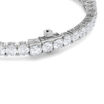 10CTW Oval Shaped Lab Grown Diamond (F/VS) East West Station Bracelet in 14K Gold