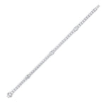 10CTW Oval Shaped Lab Grown Diamond (F/VS) East West Station Bracelet in 14K Gold