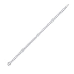 10CTW Pear Shaped Lab Grown Diamond (F/VS) East West Station Bracelet in 14K Gold