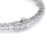 10CTW Pear Shaped Lab Grown Diamond (F/VS) East West Station Bracelet in 14K Gold