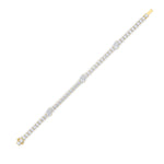 10CTW Pear Shaped Lab Grown Diamond (F/VS) East West Station Bracelet in 14K Gold