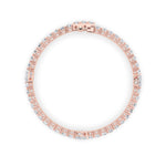 10CTW Pear Shaped Lab Grown Diamond (F/VS) East West Station Bracelet in 14K Gold