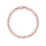 10CTW Pear Shaped Lab Grown Diamond (F/VS) East West Station Bracelet in 14K Gold