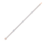 10CTW Pear Shaped Lab Grown Diamond (F/VS) East West Station Bracelet in 14K Gold