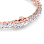 10CTW Pear Shaped Lab Grown Diamond (F/VS) East West Station Bracelet in 14K Gold