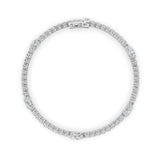 6CTW Pear Shaped Lab Grown Diamond (F/VS) East West Station Bracelet in 14K Gold