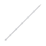 6CTW Pear Shaped Lab Grown Diamond (F/VS) East West Station Bracelet in 14K Gold