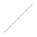 6CTW Pear Shaped Lab Grown Diamond (F/VS) East West Station Bracelet in 14K Gold