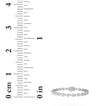 10CTW Pear Shaped Lab Grown Diamond (F/VS) Fancy Line Bracelet in 14K Gold