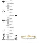 10CTW Pear Shaped Lab Grown Diamond (F/VS) Fancy Line Bracelet in 14K Gold
