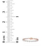 10CTW Pear Shaped Lab Grown Diamond (F/VS) Fancy Line Bracelet in 14K Gold