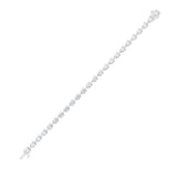 12CTW Pear Shaped Lab Grown Diamond (F/VS) Fancy Line Bracelet in 14K Gold