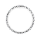 6CTW Pear Shaped Lab Grown Diamond (F/VS) Fancy Line Bracelet in 14K Gold